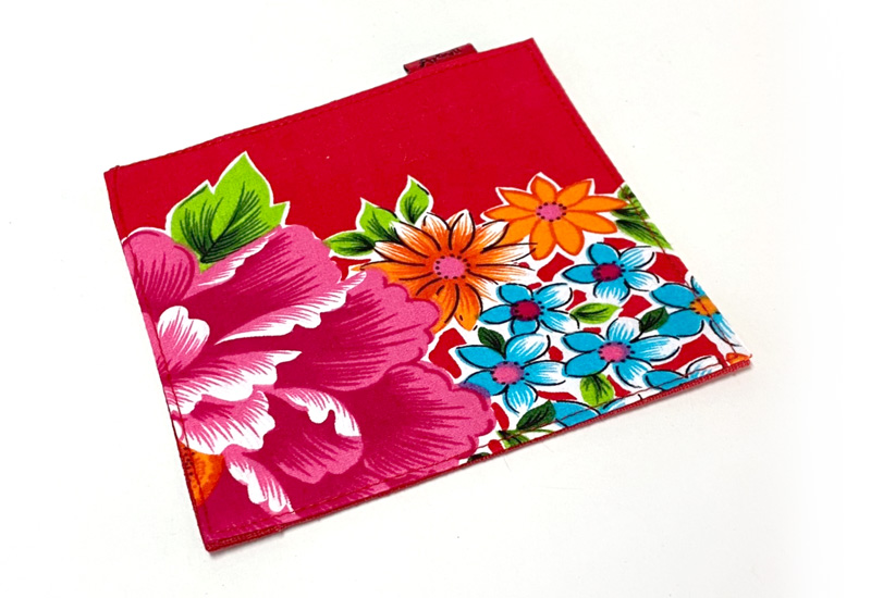 台灣花布 杯墊-大紅 台灣花布 杯墊-大紅