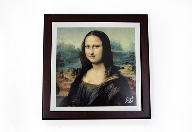 西洋名畫 3D磁磚熱墊-蒙娜麗莎 西洋名畫 3D磁磚熱墊-蒙娜麗莎