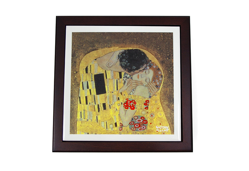 西洋名畫 3D磁磚熱墊-親吻 西洋名畫 3D磁磚熱墊-親吻