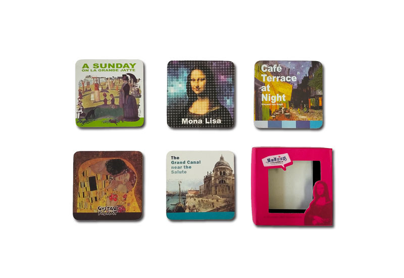 西洋名畫 3D軟木杯墊(五入組) 西洋名畫 3D軟木杯墊(五入組)