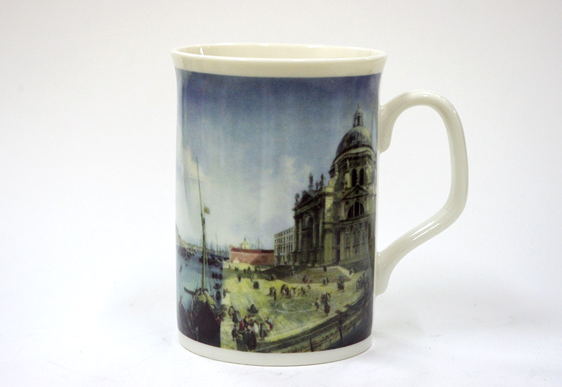 西洋名畫 3D馬克杯-安康聖母教堂旁的運河口 西洋名畫 3D馬克杯-安康聖母教堂旁的運河口