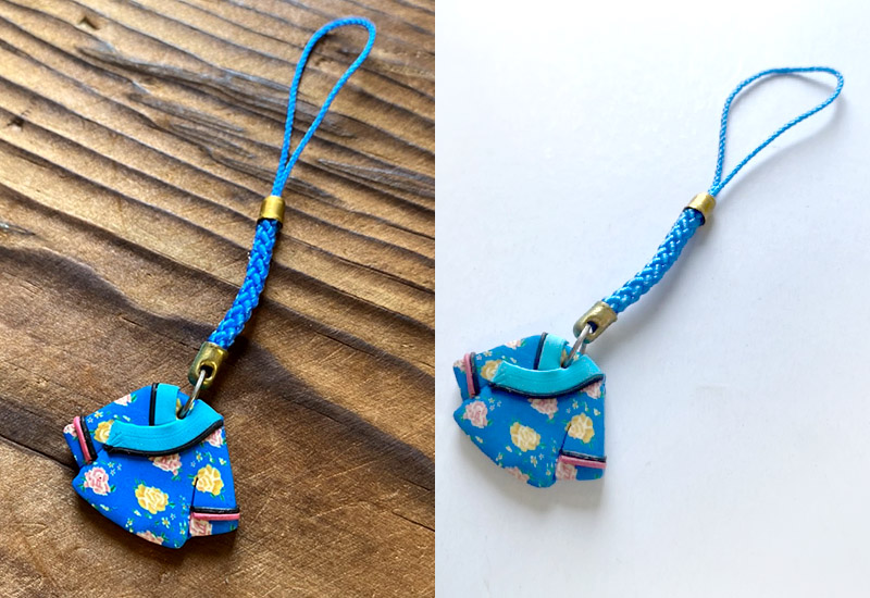 印象台灣 客家軟陶吊飾-藍色 印象台灣 客家軟陶吊飾-藍色