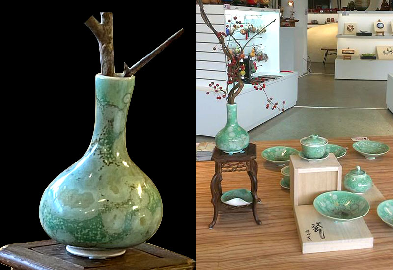 林妙芳 綠桔結晶-花瓶 林妙芳 綠桔結晶-花瓶