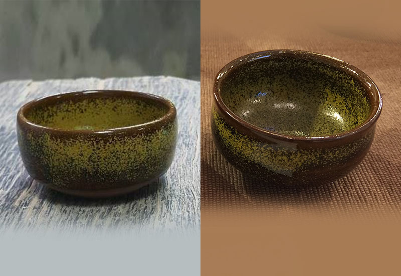 林妙芳 茶葉末-直口斜方杯(單杯) 林妙芳 茶葉末-直口斜方杯(單杯)