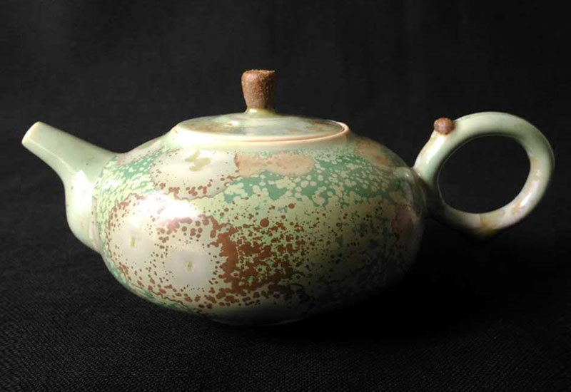 林妙芳 綠桔結晶釉-茶壺B款 林妙芳 綠桔結晶釉-茶壺B款