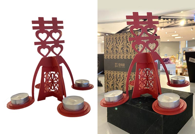 谷同金 囍悅轉轉(紅銀) 燭台 谷同金 囍悅轉轉(紅銀) 燭台