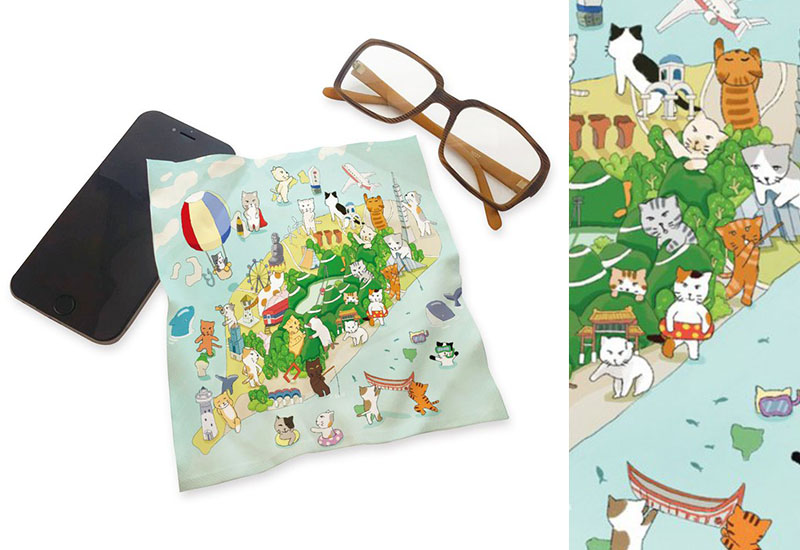 布漾 BYC印花萬用布 台灣島貓樂園 布漾 BYC印花萬用布 台灣島貓樂園