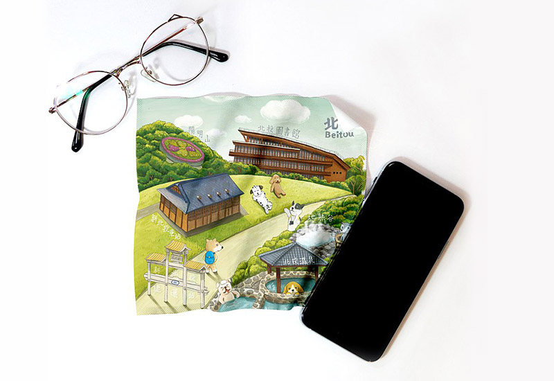 布漾 BYC印花萬用布  狗狗遊北投 布漾 BYC印花萬用布  狗狗遊北投