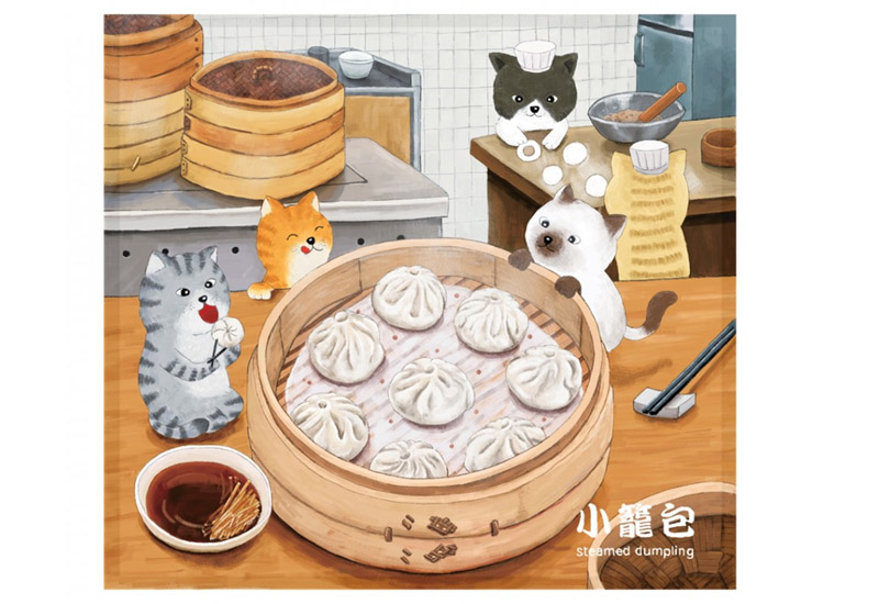 布漾 BYC印花萬用布 吃小籠包 布漾 BYC印花萬用布 吃小籠包