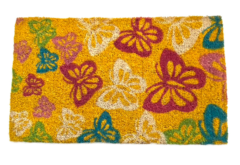 AndyWarhol安迪沃荷 進口地墊-蝴蝶 天然椰纖地墊 AndyWarhol安迪沃荷 進口地墊-蝴蝶 天然椰纖地墊