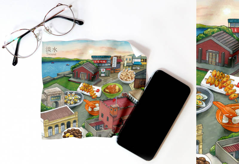 布漾 BYC印花萬用布 印象淡水 布漾 BYC印花萬用布 印象淡水