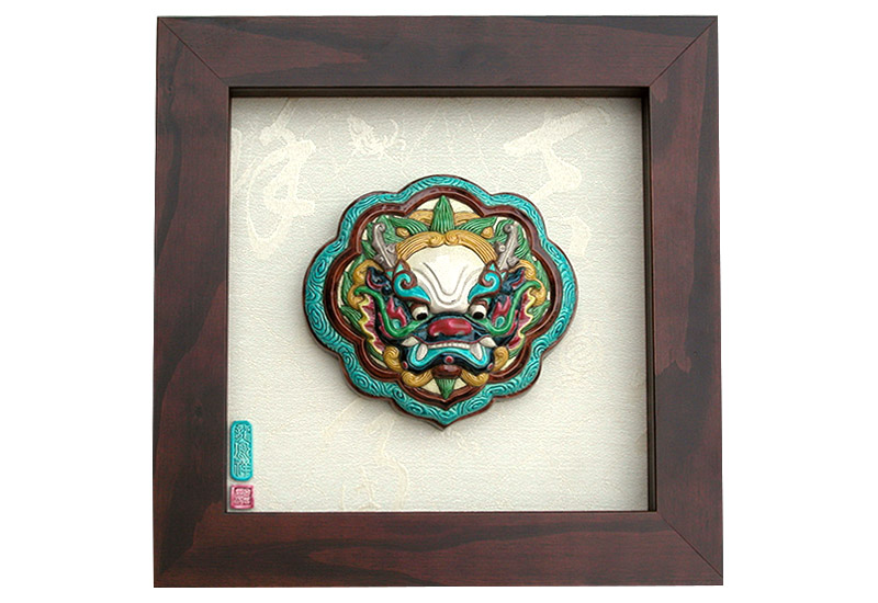 呂世仁 龍如意 交趾陶掛畫  呂世仁 龍如意 交趾陶掛畫