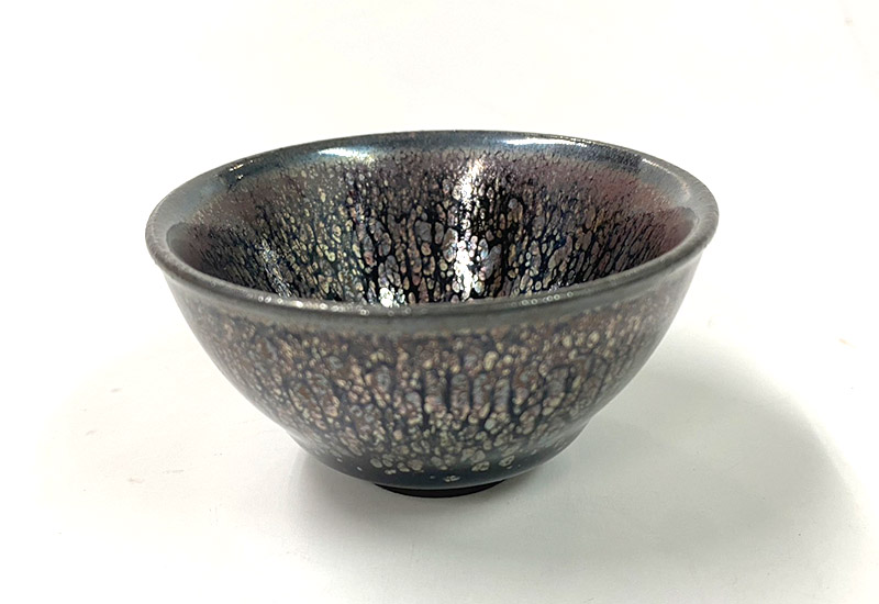 楊春生 照窯 銀輝油滴天目小杯  楊春生 照窯 銀輝油滴天目小杯