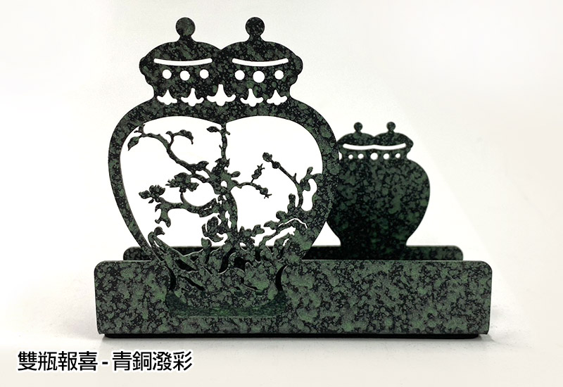 案上喜閱-雙瓶報喜(多色) 名片架  案上喜閱-雙瓶報喜(多色) 名片架