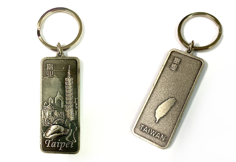長方型鑰匙圈 - 台北景