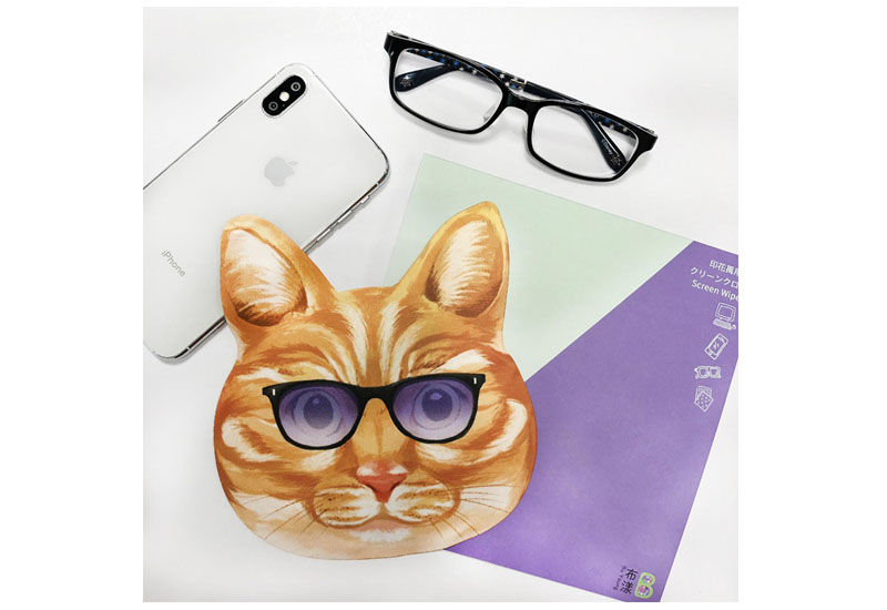 眼鏡造型布-胖橘貓 眼鏡造型布-胖橘貓