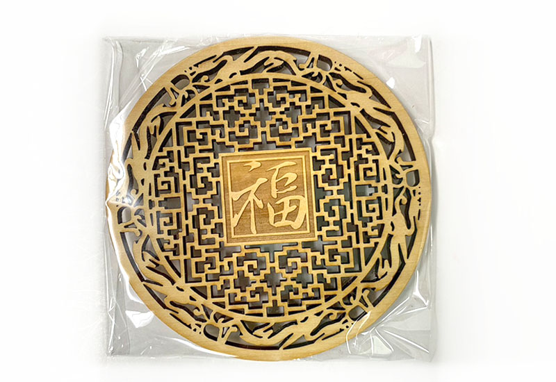 吉祥雕刻杯墊-雲紋 吉祥雕刻杯墊-雲紋