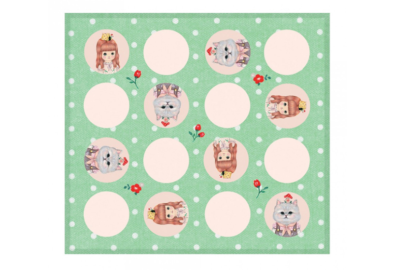 BYC印花萬用布  Only Two(Dot Maze 點點迷宮)