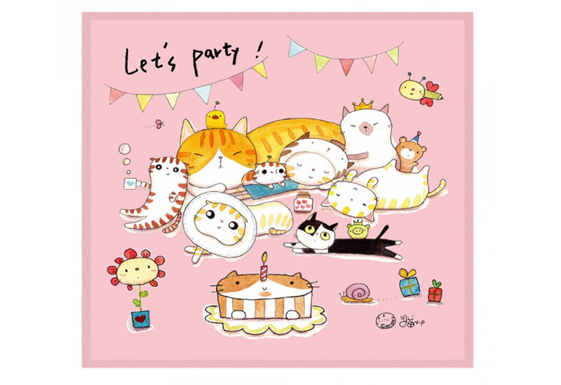 BYC印花萬用布 貓小P(貓窩好時光)