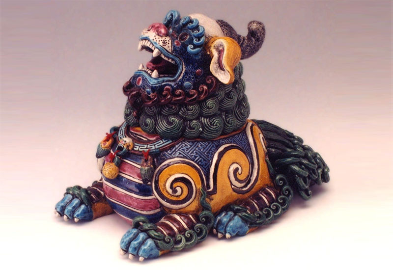 呂勝南 NA -0704 坐式角端(含木座) 呂勝南 NA -0704 坐式角端(含木座)