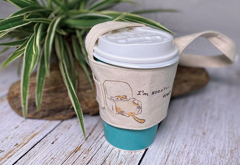 無染 茶飲提袋-懶懶貓 無染 茶飲提袋-懶懶貓