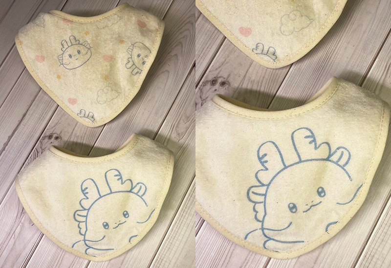 無染 小圍兜2入-龍金好-淺藍 無染 小圍兜2入-龍金好-淺藍