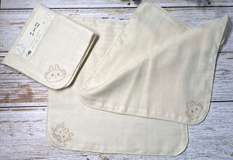 無染 四層紗布印龍金好2入 無染 四層紗布印龍金好2入