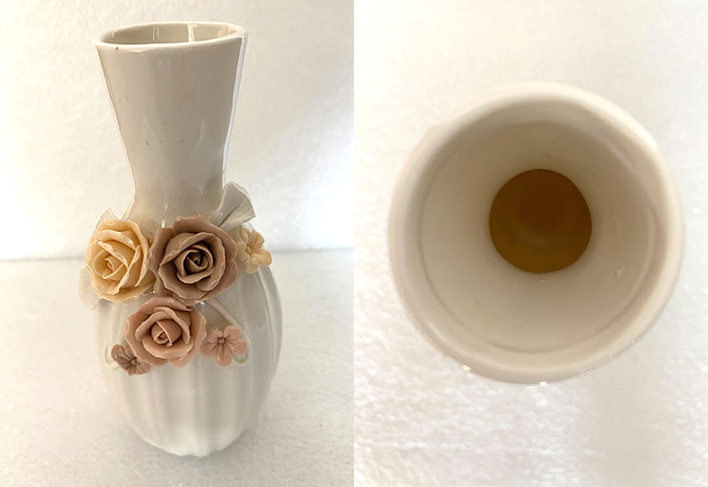 瓷-中圓口手作貼花瓶 瓷-中圓口手作貼花瓶