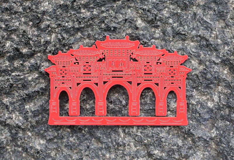 麥麥藏寶圖-自由廣場 紙雕書籤 麥麥藏寶圖-自由廣場 紙雕書籤