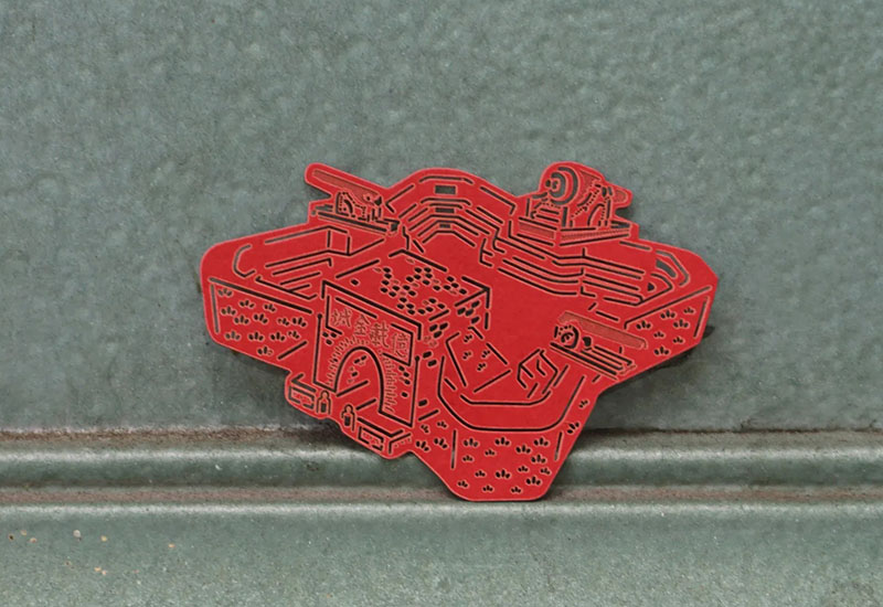 麥麥藏寶圖-億載金城 紙雕書籤 麥麥藏寶圖-億載金城 紙雕書籤