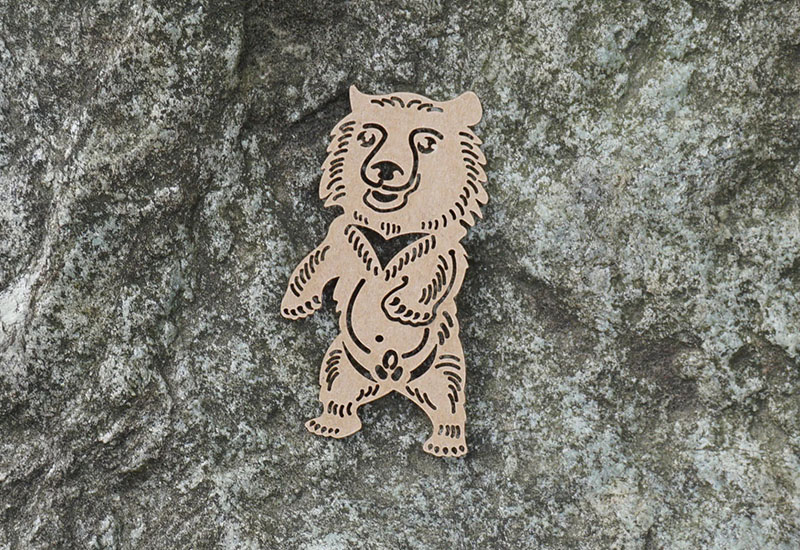 麥麥動物園-臺灣黑熊 紙雕書籤 麥麥動物園-臺灣黑熊 紙雕書籤