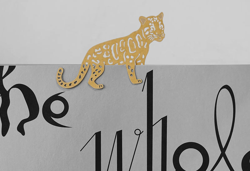 麥麥動物園-臺灣雲豹 紙雕書籤 麥麥動物園-臺灣雲豹 紙雕書籤