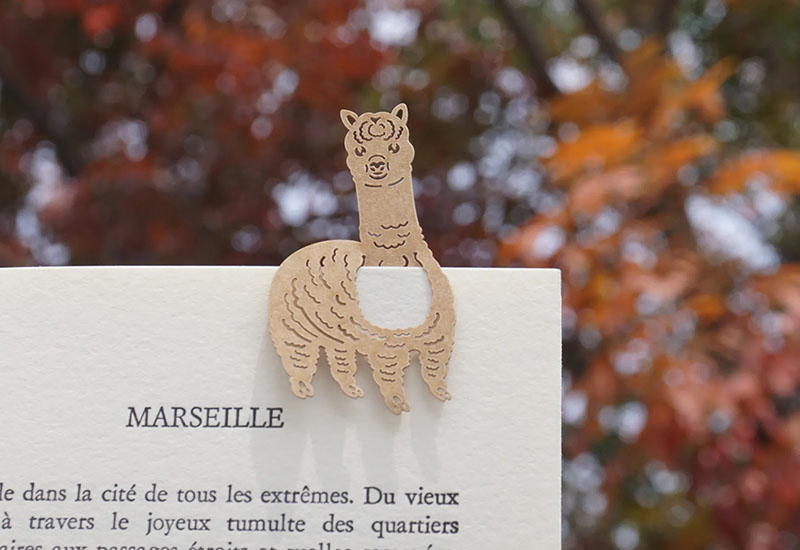 麥麥動物園-草泥馬 紙雕書籤 麥麥動物園-草泥馬 紙雕書籤