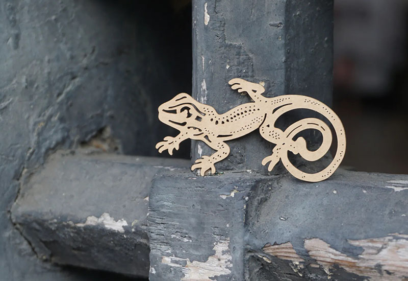 麥麥動物園-呂氏攀蜥 紙雕書籤 麥麥動物園-呂氏攀蜥 紙雕書籤