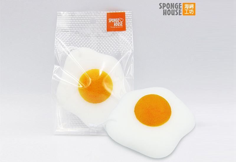 荷包蛋造型沐浴海綿 荷包蛋造型沐浴海綿