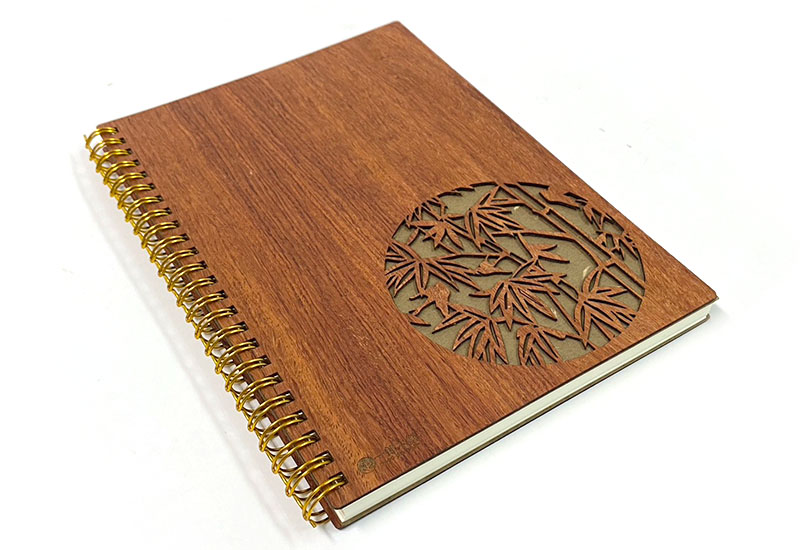 一郎木創 無垢線圈筆記本-竹