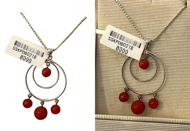 珊瑚圓珠墜子_SSKPDB0218 珊瑚圓珠墜子_SSKPDB0218