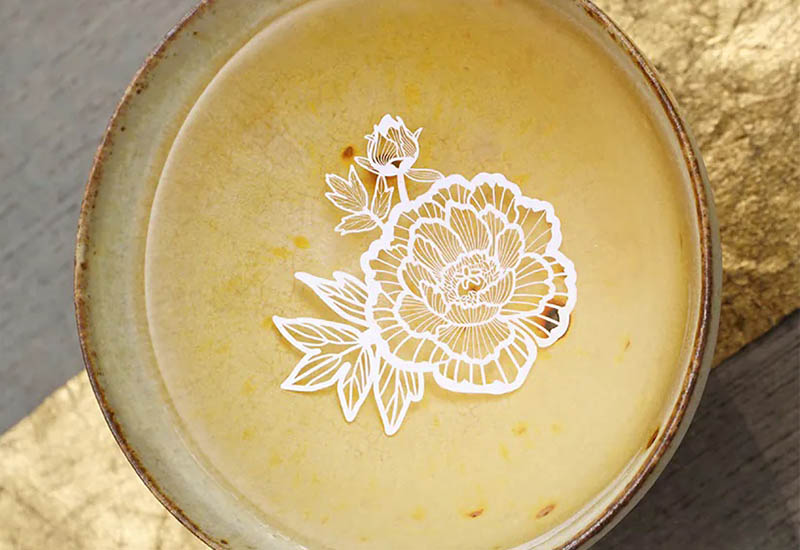 牡丹紙書籤 牡丹紙書籤