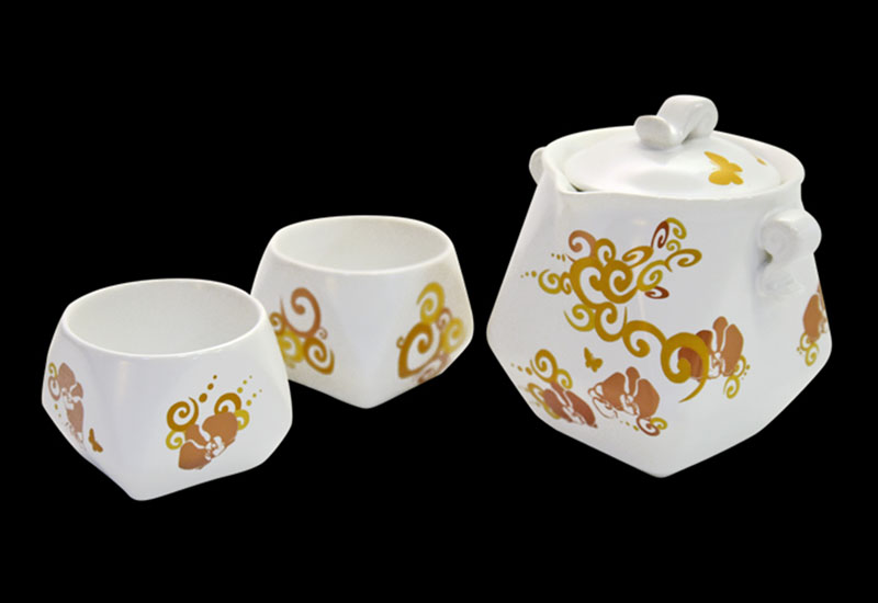 L33金龍天燈茶具(一壺二杯) L33金龍天燈茶具(一壺二杯)