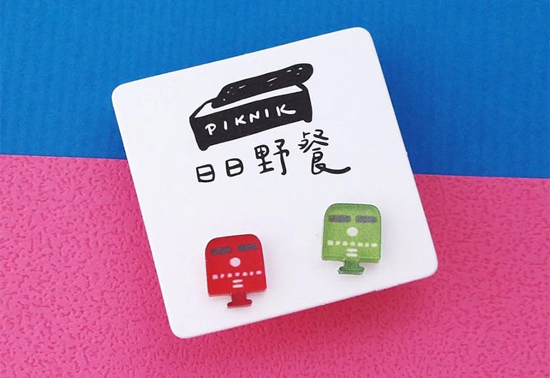 台灣懷舊小物 紅綠郵筒(別針)