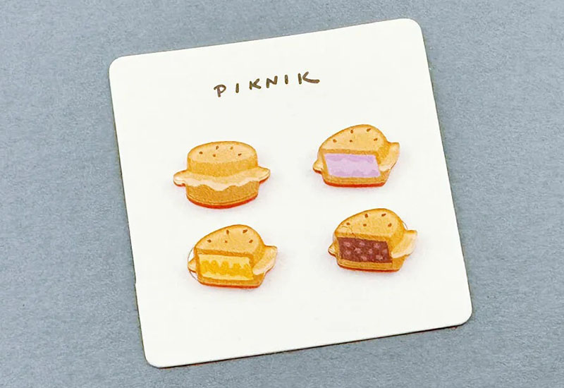 紅豆餅口味4入組(別針) 紅豆餅口味4入組(別針)