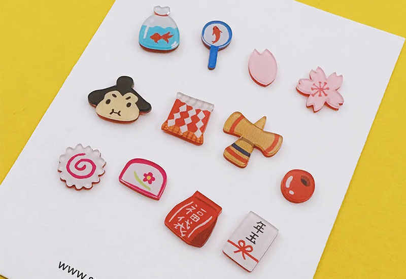 是魚板！耳環耳夾別針(多款可選)