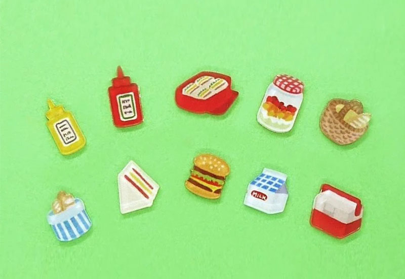 野餐美食耳環耳夾別針(多款可選)