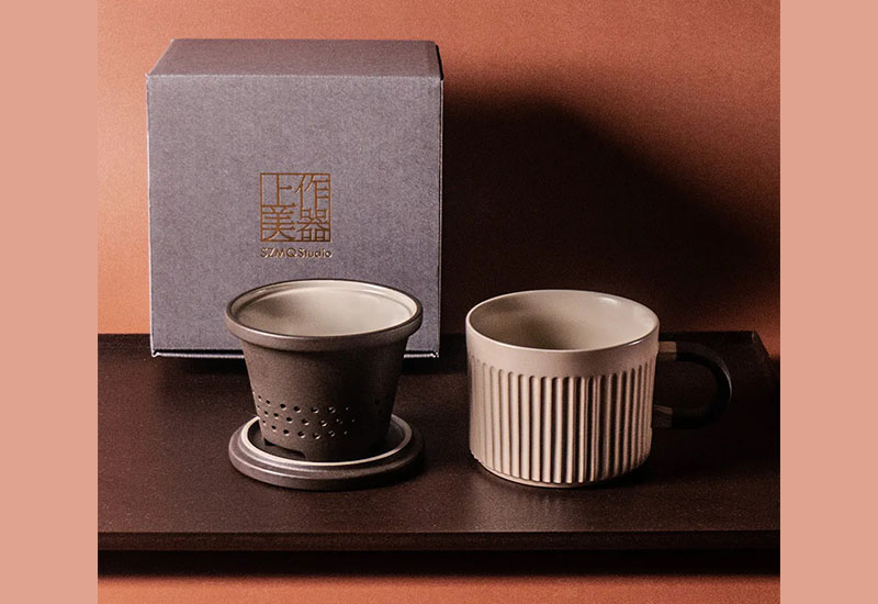 尊爵版-直紋馬克杯250ml(米褐色) 尊爵版-直紋馬克杯250ml(米褐色)