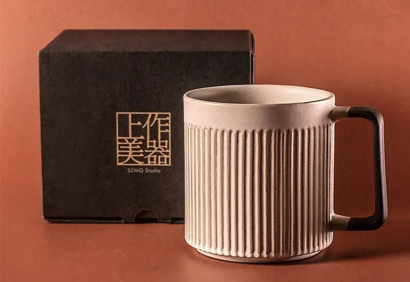 粉引白-直紋馬克杯550ml 粉引白-直紋馬克杯550ml