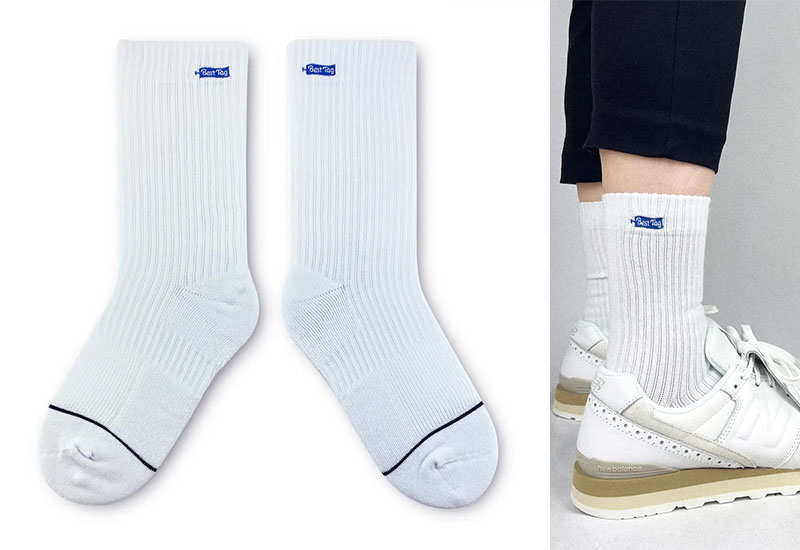 經典素色襪-白 厚襪款(4種尺寸)  經典素色襪-白 厚襪款(4種尺寸)