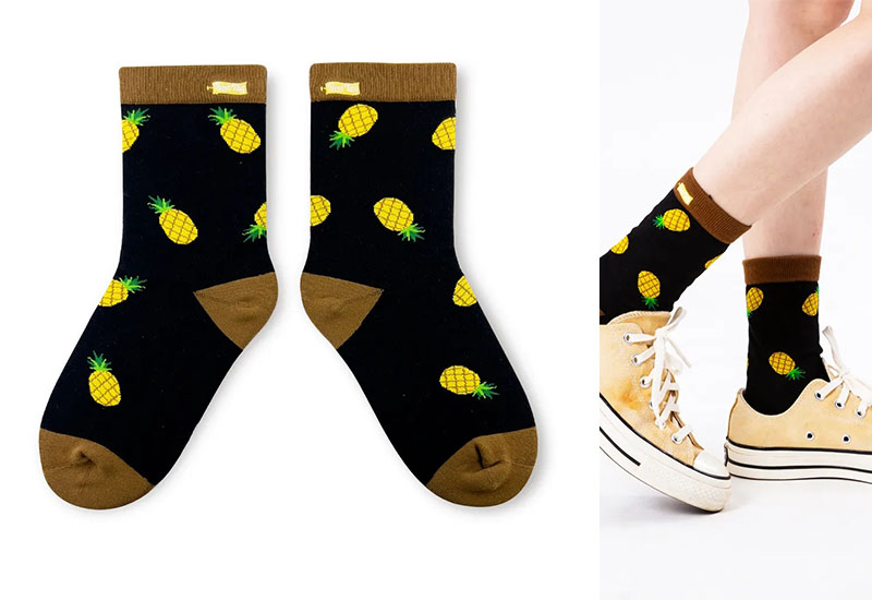 鳳梨 厚襪款(2種尺寸)  鳳梨 厚襪款(2種尺寸)