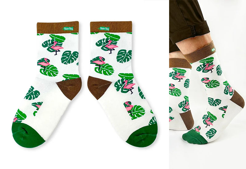 夏日紅鶴 厚襪款(2種尺寸)  夏日紅鶴 厚襪款(2種尺寸)