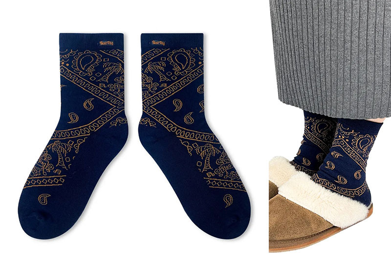 變形蟲-深藍 厚襪款(2種尺寸)  變形蟲-深藍 厚襪款(2種尺寸)