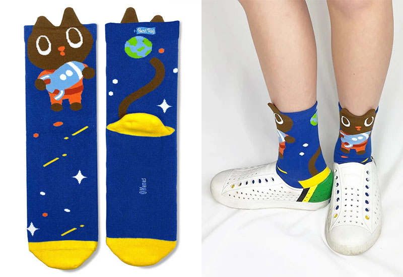 Kuroro太空學校01-童襪/成人襪(2種尺寸) Kuroro太空學校01-童襪/成人襪(2種尺寸)